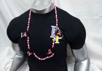 Breast Cancer Flags Bead