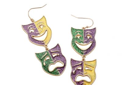 Metal Mask Earrings