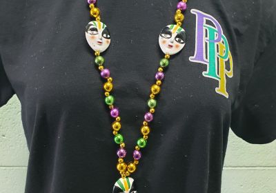 Porcelain Jester Mask Beads