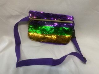 Fanny Pack -Thin Striped Sequins
