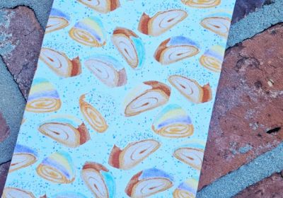 King Cake Slices Tea Towel