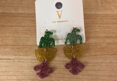 Jester Mask FDL Dangle Earring