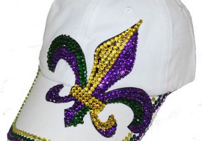 FDL Rhinestone White Ball Cap