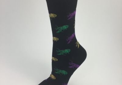 Crawfish Socks. Gray