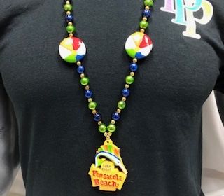 Beach Sign With Beach Balls Beads