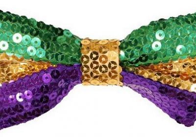 PPG Sequin Striped Bow Tie