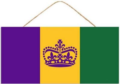 MDF Crown Flag Sign