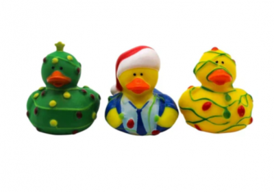 Christmas Lights Rubber Ducks - Dozen