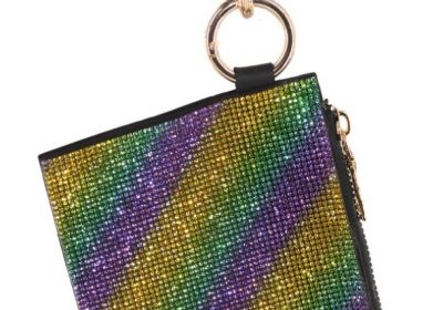 Rhinestone Keychain Bracelet Wallet Bag