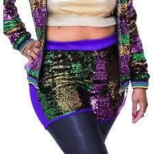 PGG Wide Stripe Sequin Shorts