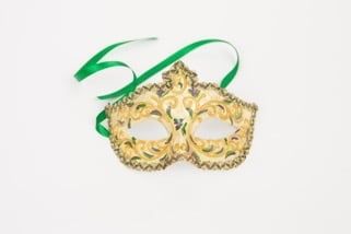 Ornate Crackle Columbina Style Mask