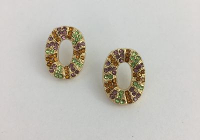 Mardu Gras King Cake Post Earrings
