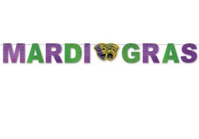 Mardi Gras Streamer Banner