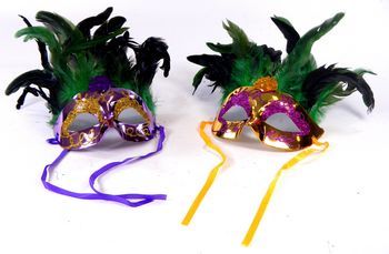 Metallic Full Feather PGG Mask