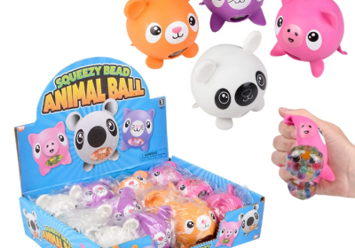 Squeezy Bead Animal Balls. Dozen