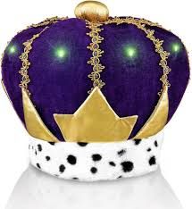 Light Up Mardi Gras Crown Hat