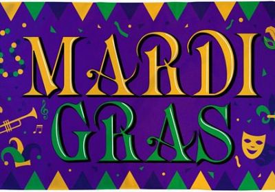 Mardi Gras Festival Flag