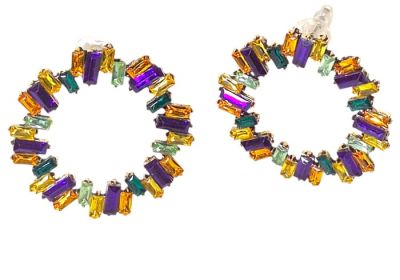 MG Jeweled Hoop Earrings