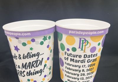 Mardi Gras Date Cups - pack of 25