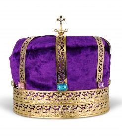 Gold King's Crown with Purple Liner