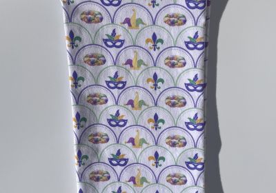 King Cake & Mask Tea Towel