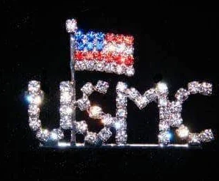 USMC with Flag