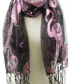 Flamingo Sequined Shawl