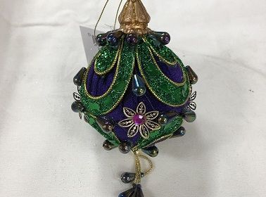 80MM Round Ornament with Jewels