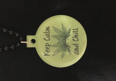 Blinky LED Keep Calm & Chill Necklace