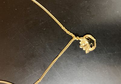 Gold Mask Necklace