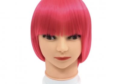 Neon Pink Bob Wig