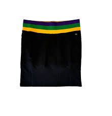 Black Straight Cut Skort