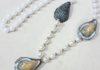 Oyster on Half Shell Trio Bead
