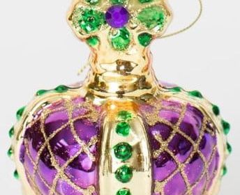 Glass Crown Ornament