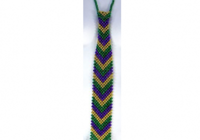 Mardi Gras Bead Tie