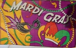 Mardi Gras Party Flag
