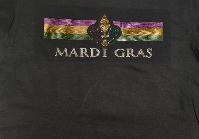 Rhinestone MG Stripe T-shirt