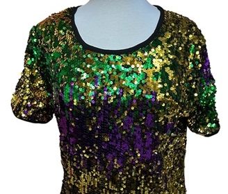 Short Sleeve Sequin Shirt