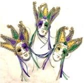 Mask with Ribbon Magnet or Ornament