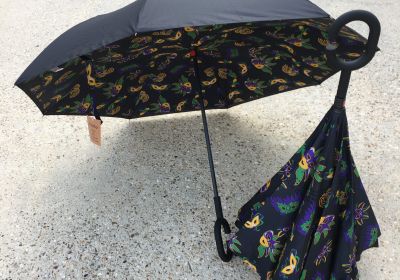 Inverted Opening Mardi Gras Umbrella