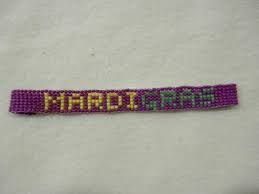 Beaded Mardi Gras Bracelets