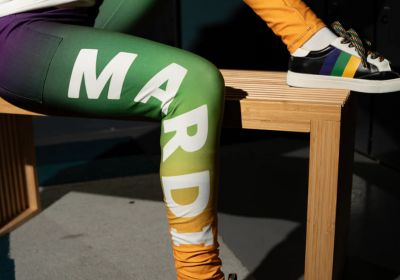 Spandex Mardi Gras Leggings