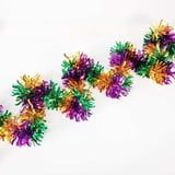 9' Mardi Gras Crinkle Garland. PGG