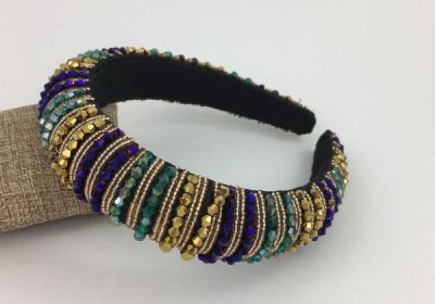 Rhinestone PGG Striped Headband