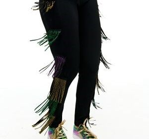 Rhinestone Tassel Leggings