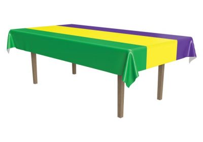 Mardi Gras Plastic Tablecloth