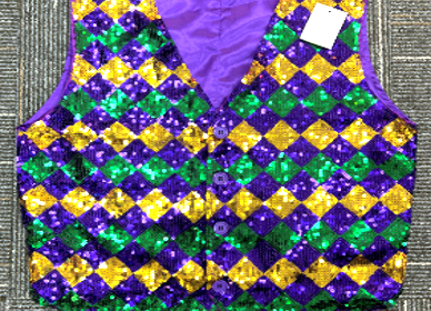 Men's Sequin Harlequin Vest