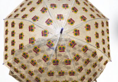 Clear Golf Umbrella with Crowns