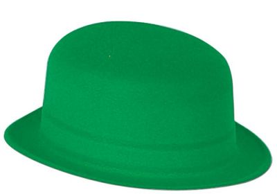 Velour Plastic Derby Hat