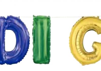 14' Mardi Gras Balloon Banner